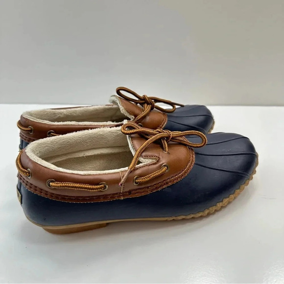 JBU Gwen Garden Ready Duck Shoes Women's Size 9M Waterproof Blue‎ Tan - Picture 4 of 10
